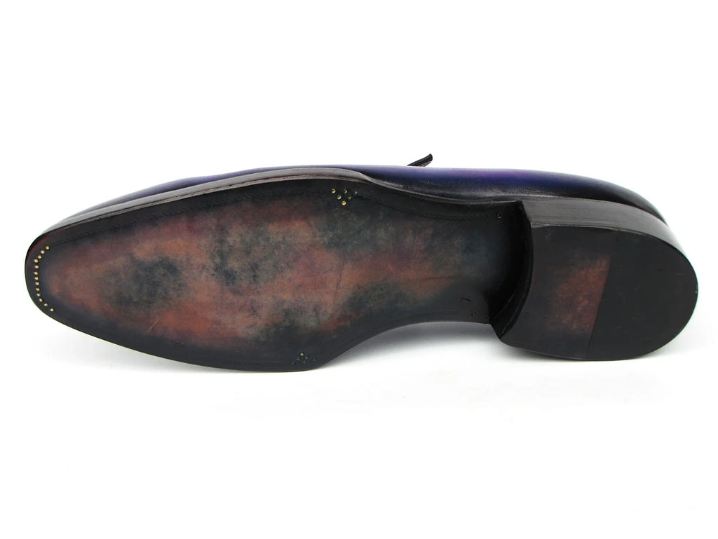 Paul Parkman Men's Purple Patina Handmade Loafers (ID#6944-PRP)