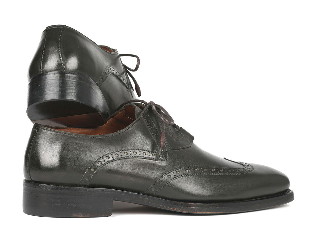 Paul Parkman Goodyear Welted Ghillie Lacing Brogues Dark Green (ID#2955-DRKGRN)