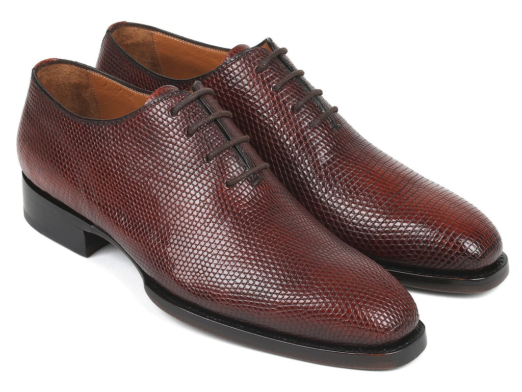 Paul Parkman Genuine Iguana Goodyear Welted Oxfords Brown (ID#672BR14)